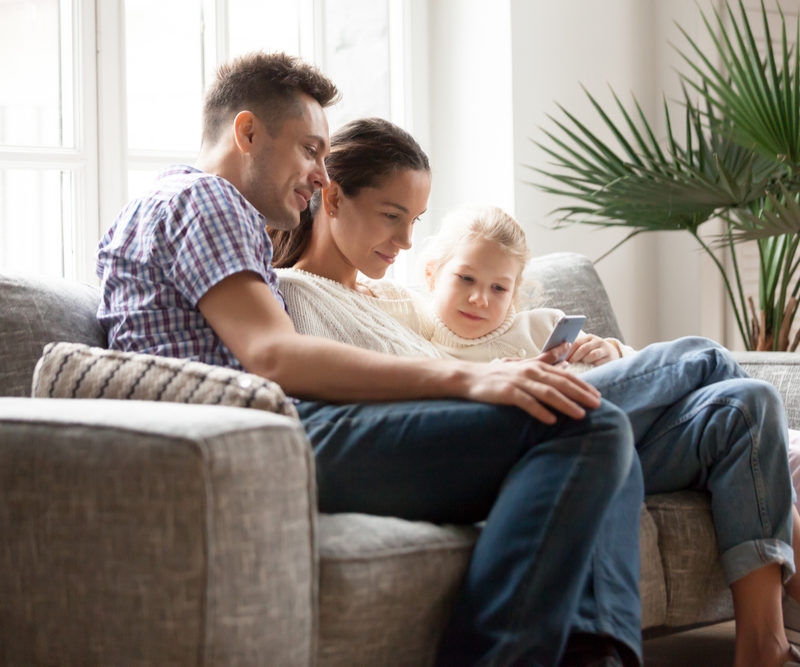 Family At Home Together